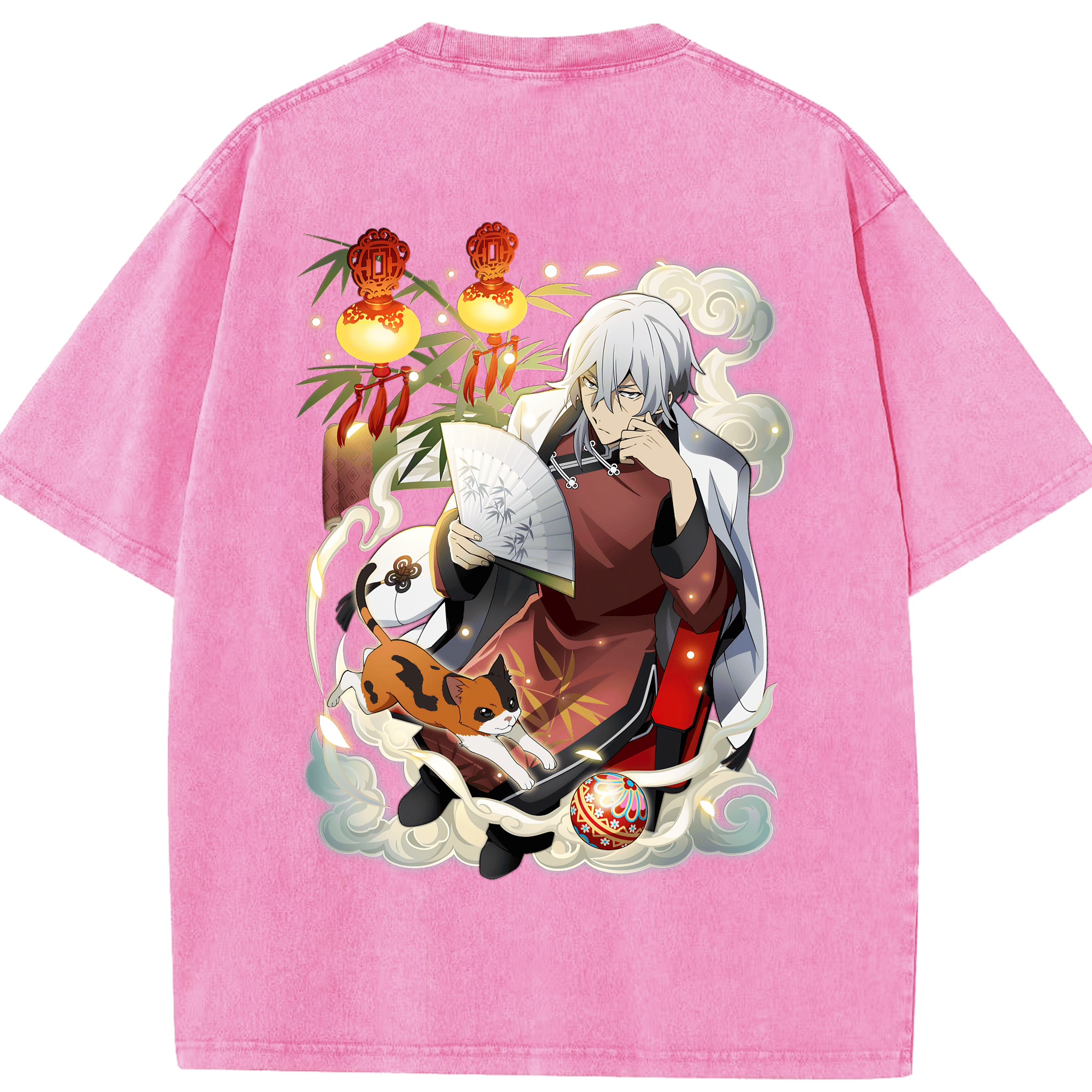 （画像用） 文豪ストレイドッグス Bungo Stray Dogs 綿100% ヴィンテージ風 半袖Tシャツ（背面プリント）